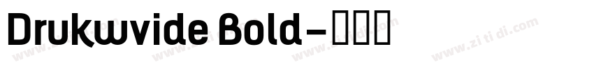 Drukwvide Bold字体转换